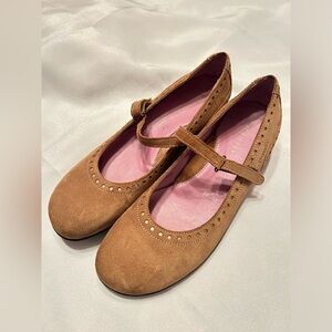 Stonefly shock air taupe suede Mary Jane women shoes US 39 tan brown comfort